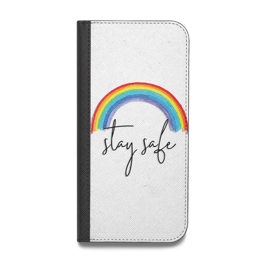 Stay Safe Rainbow Vegan Leather Flip Samsung Case