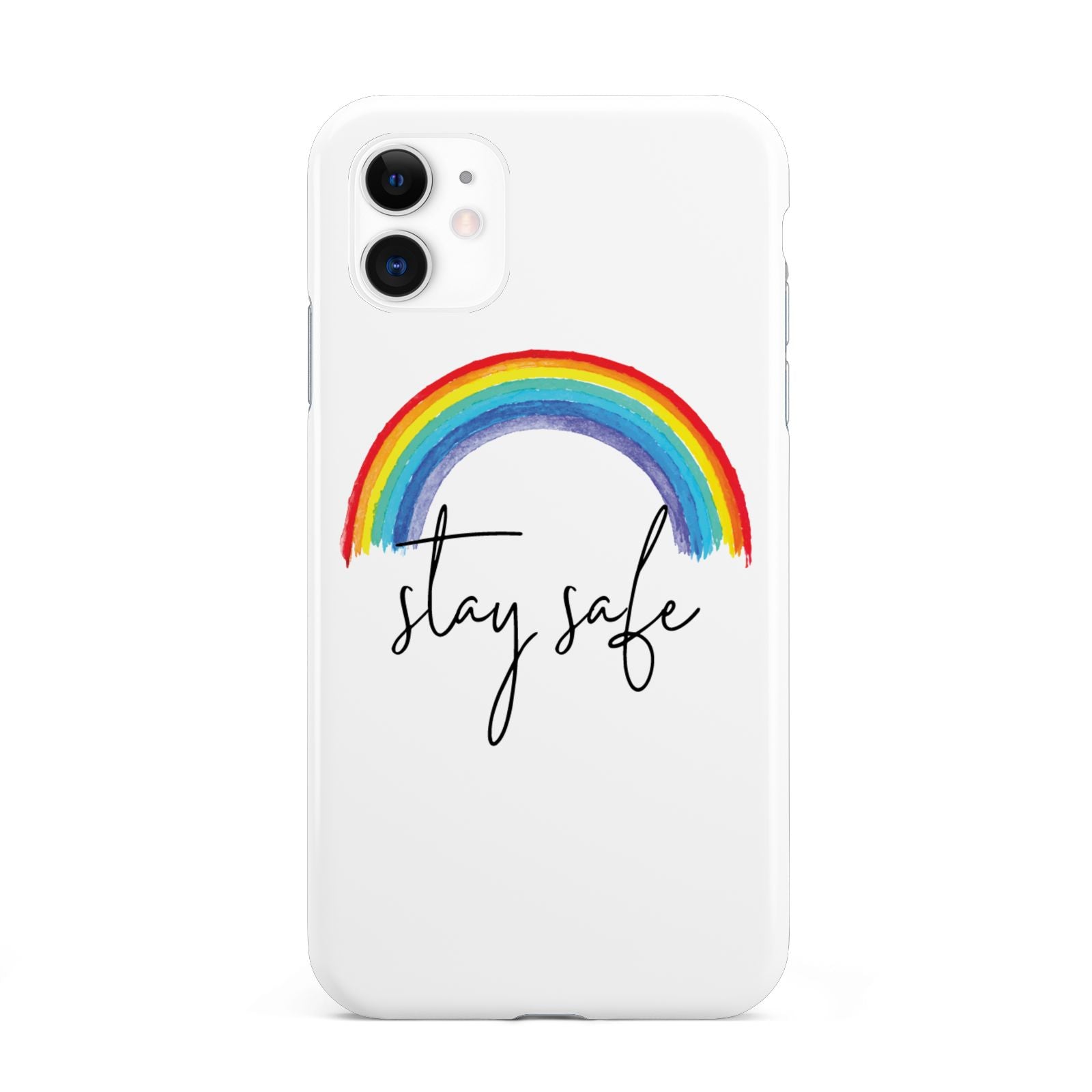 Stay Safe Rainbow iPhone 11 3D Tough Case