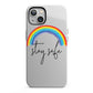 Stay Safe Rainbow iPhone 13 Full Wrap 3D Tough Case