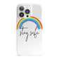 Stay Safe Rainbow iPhone 13 Pro Full Wrap 3D Snap Case