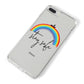 Stay Safe Rainbow iPhone 8 Plus Bumper Case on Silver iPhone Alternative Image