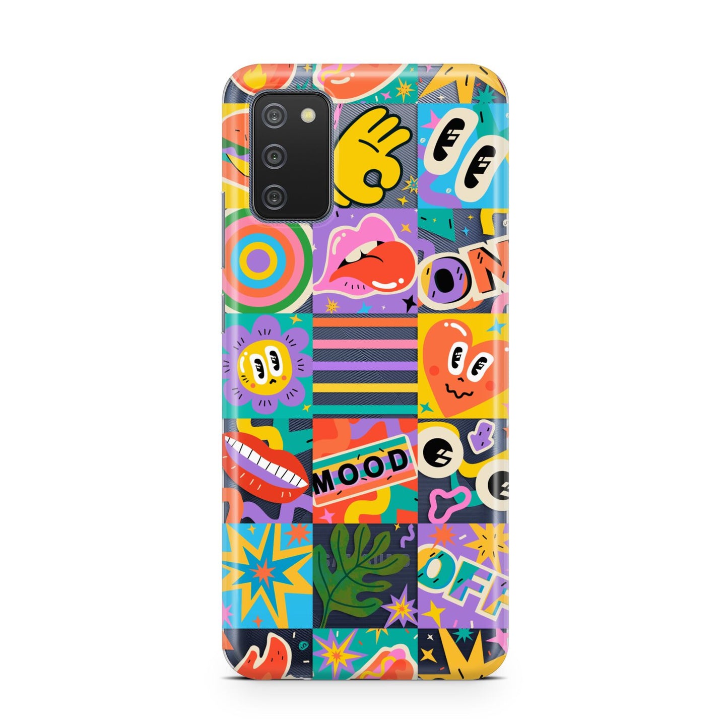 Sticker Grid Samsung A02s Case