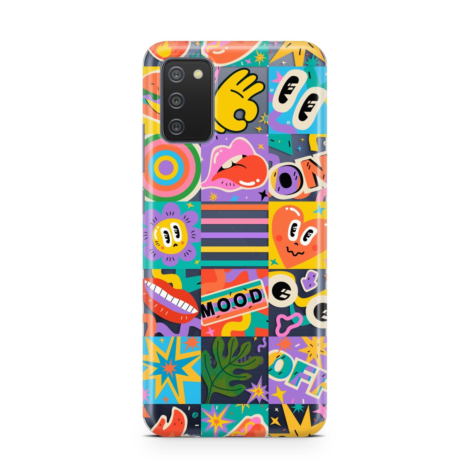 Sticker Grid Samsung A02s Case