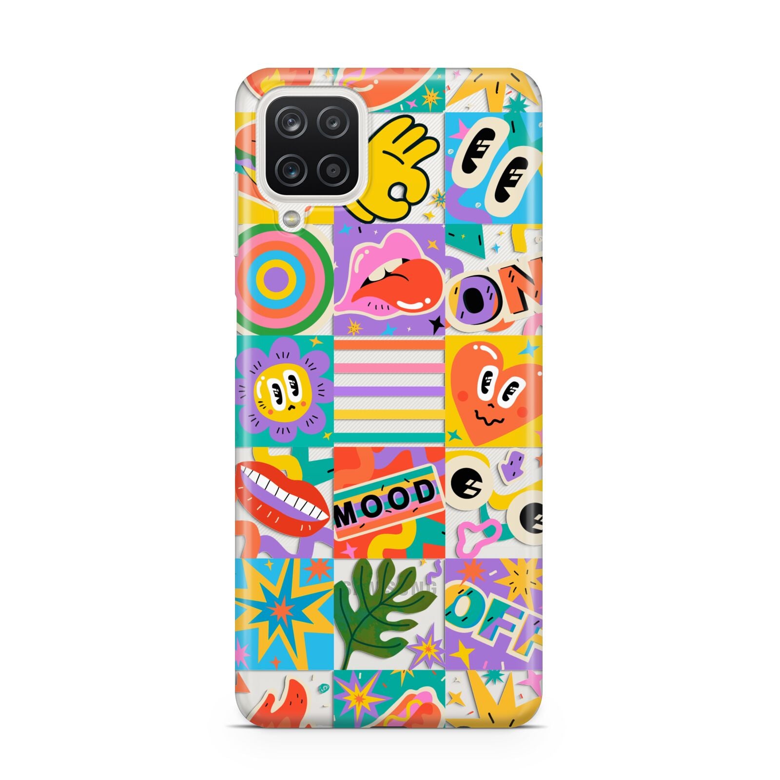 Sticker Grid Samsung M12 Case