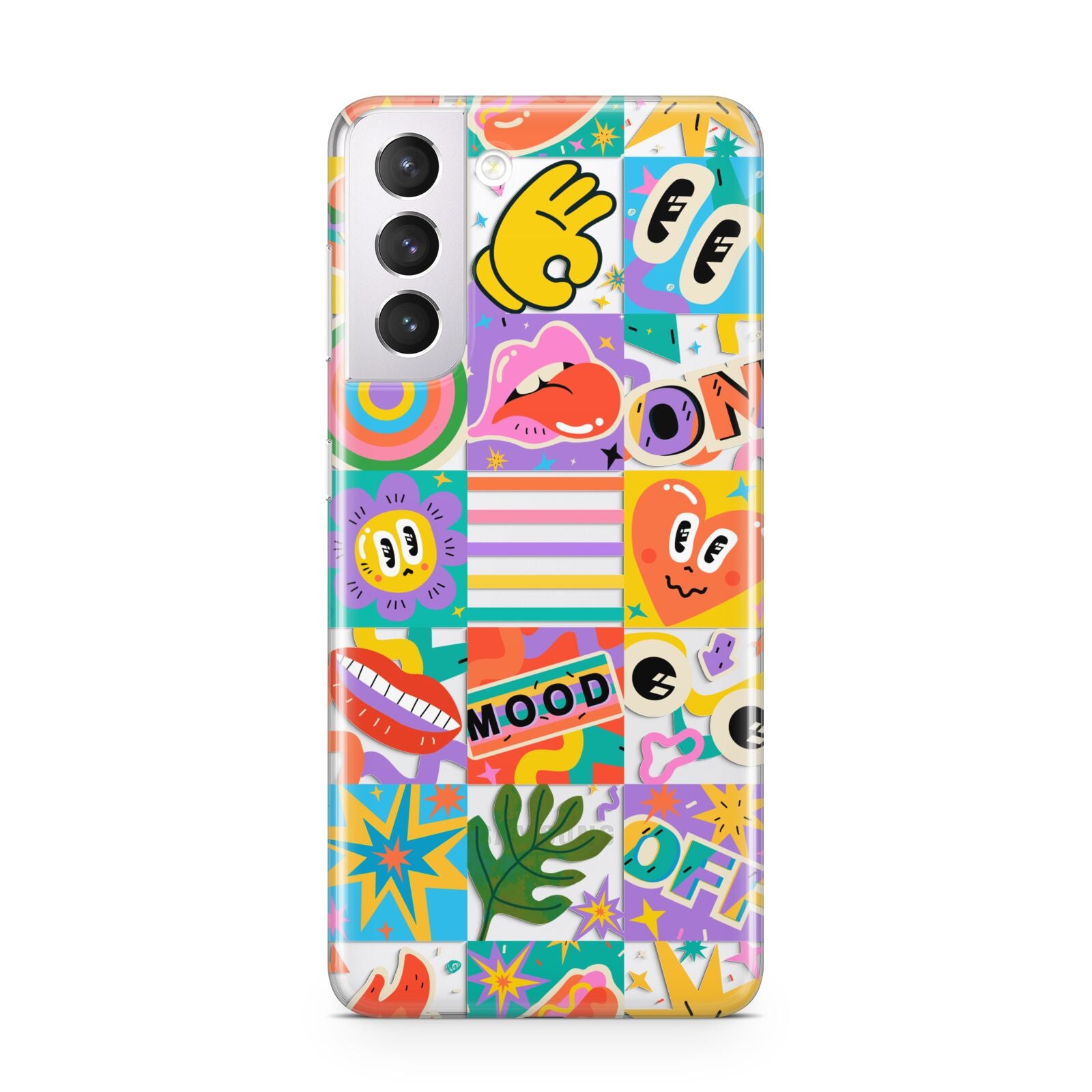 Sticker Grid Samsung S21 Case