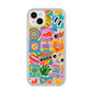 Sticker Grid iPhone 14 Plus Glitter Tough Case Starlight