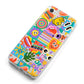 Sticker Grid iPhone 8 Bumper Case on Silver iPhone Alternative Image
