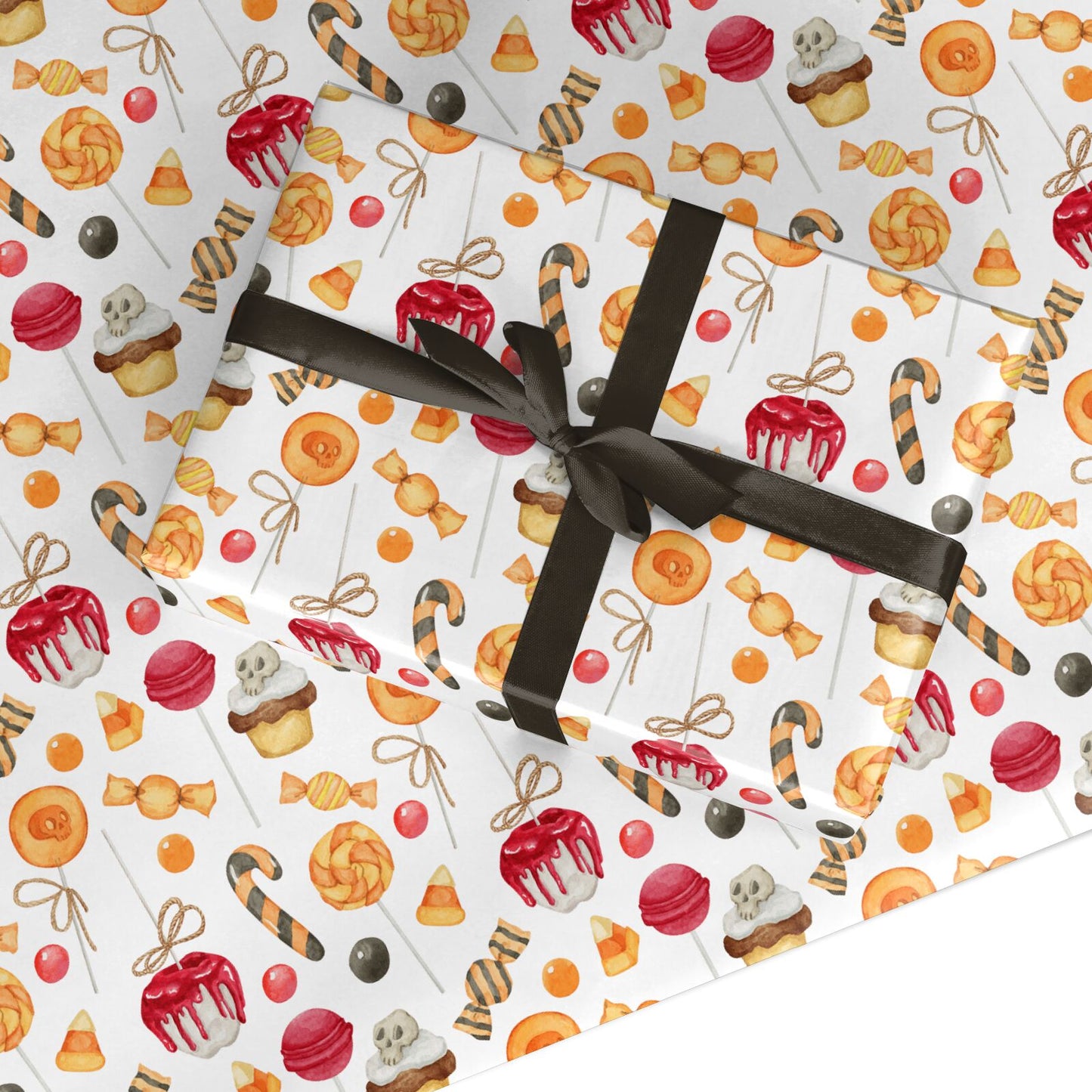 Sticky Halloween Treats Custom Wrapping Paper