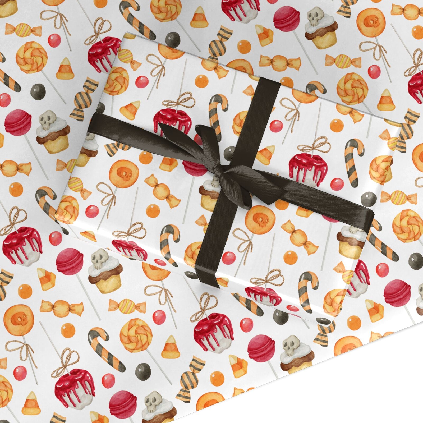 Sticky Halloween Treats Custom Wrapping Paper