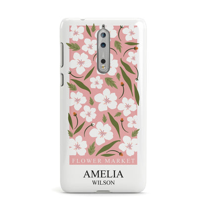 Stockholm Flower Market Poster Nokia Case