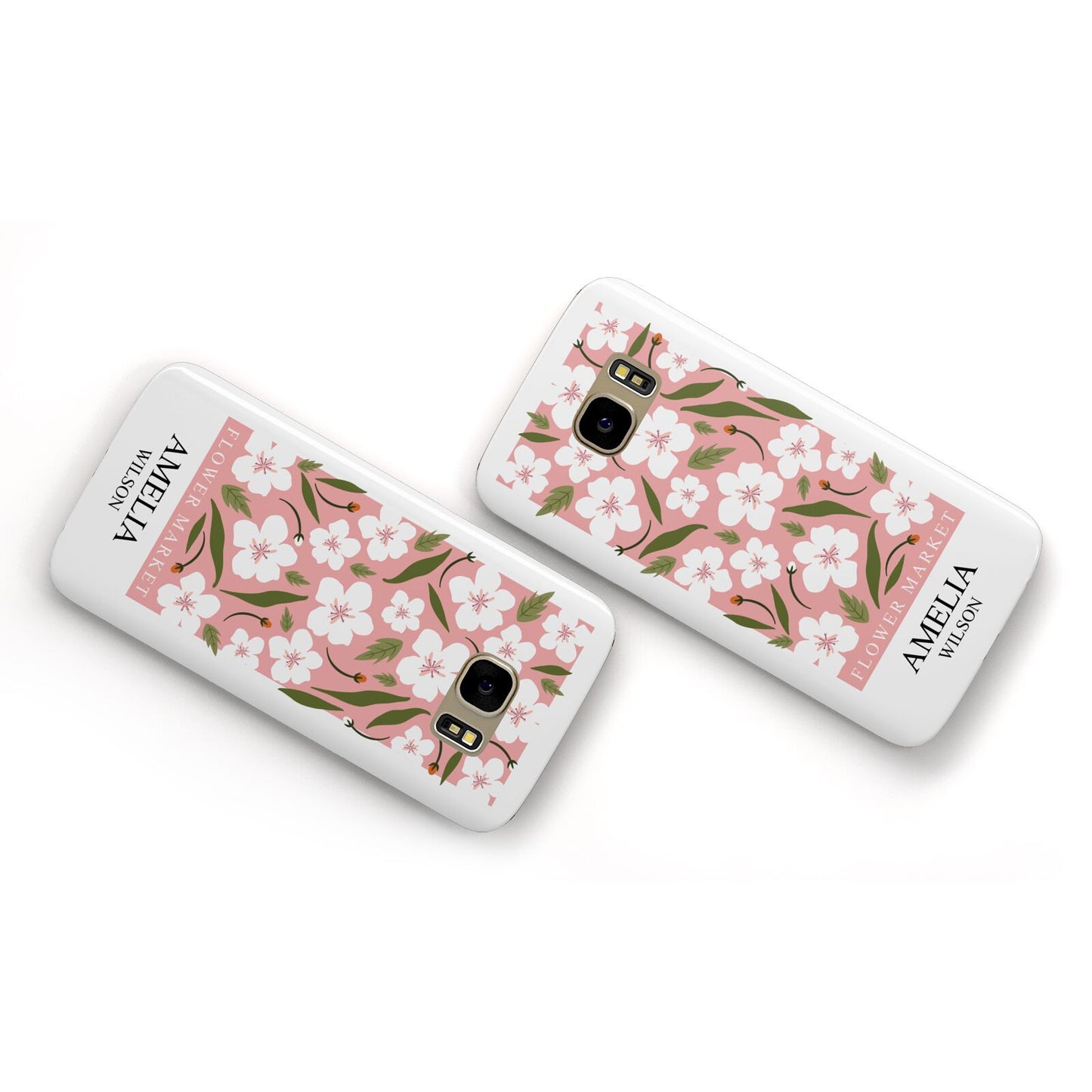 Stockholm Flower Market Poster Samsung Galaxy Case Flat Overview