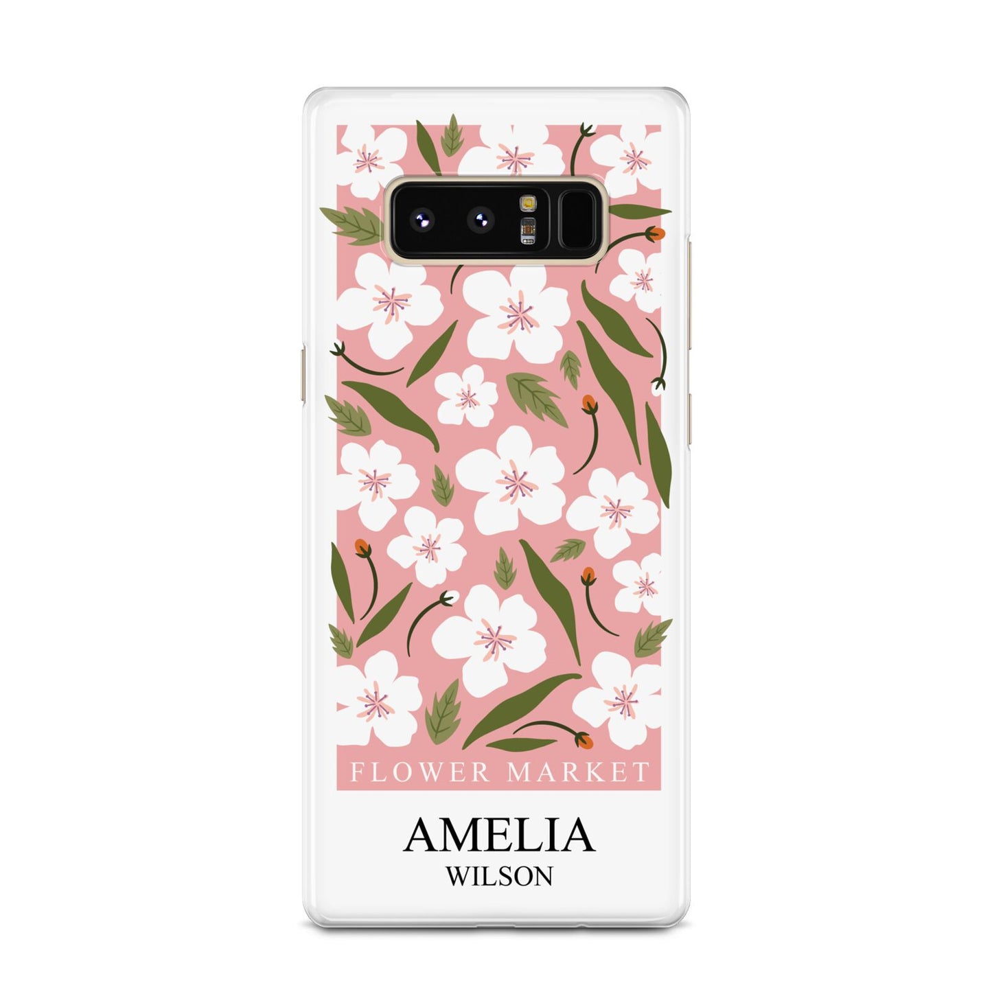 Stockholm Flower Market Poster Samsung Galaxy Note 8 Case