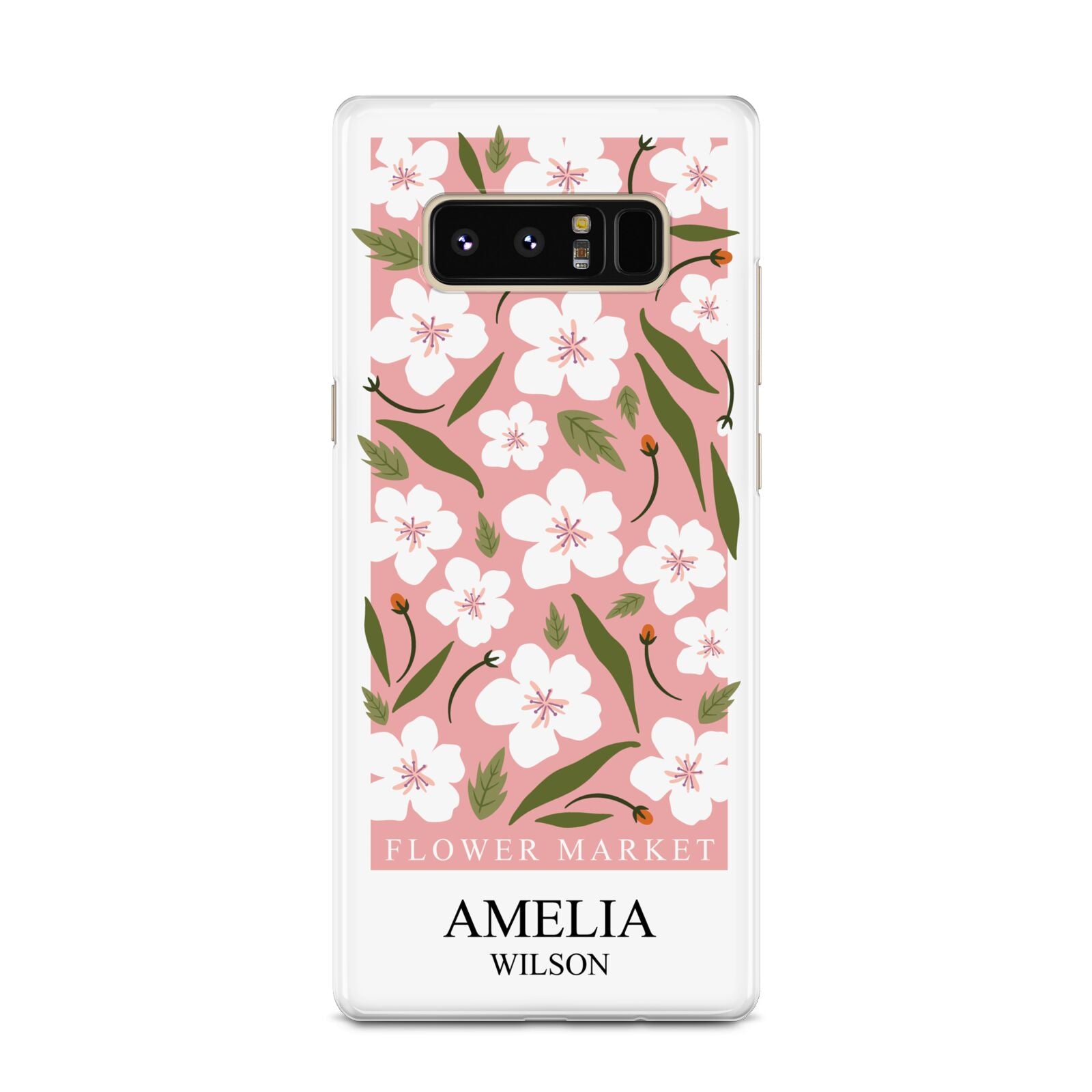 Stockholm Flower Market Poster Samsung Galaxy Note 8 Case