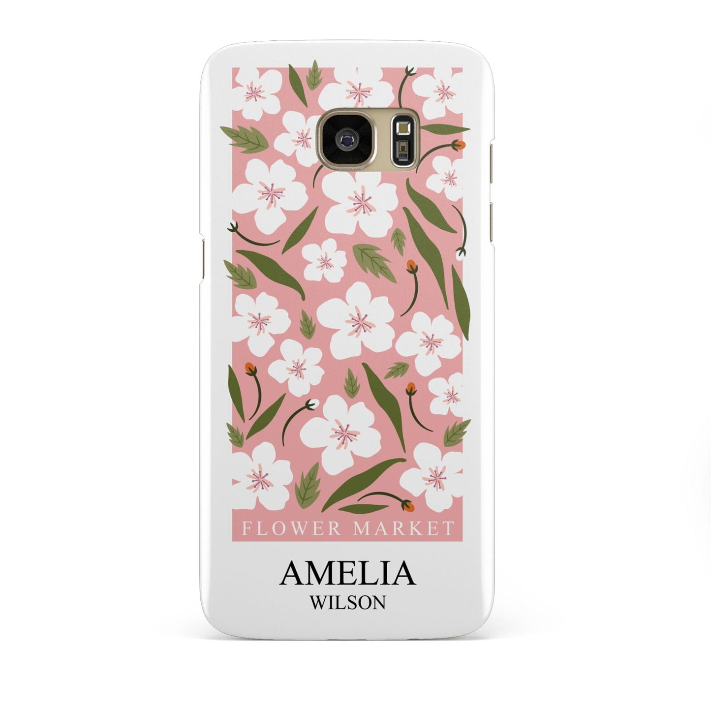 Stockholm Flower Market Poster Samsung Galaxy S7 Edge Case