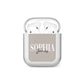 Stone Colour with Personalised Name AirPods Case