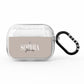 Stone Colour with Personalised Name AirPods Pro Glitter Case