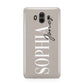 Stone Colour with Personalised Name Huawei Mate 10 Protective Phone Case