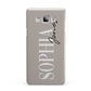 Stone Colour with Personalised Name Samsung Galaxy A7 2015 Case