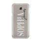 Stone Colour with Personalised Name Samsung Galaxy A8 2016 Case