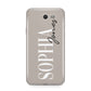 Stone Colour with Personalised Name Samsung Galaxy J7 2017 Case