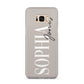 Stone Colour with Personalised Name Samsung Galaxy S8 Plus Case