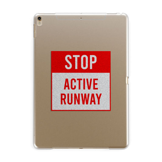 Stop Active Runway Apple iPad Gold Case