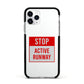 Stop Active Runway Apple iPhone 11 Pro in Silver with Black Impact Case