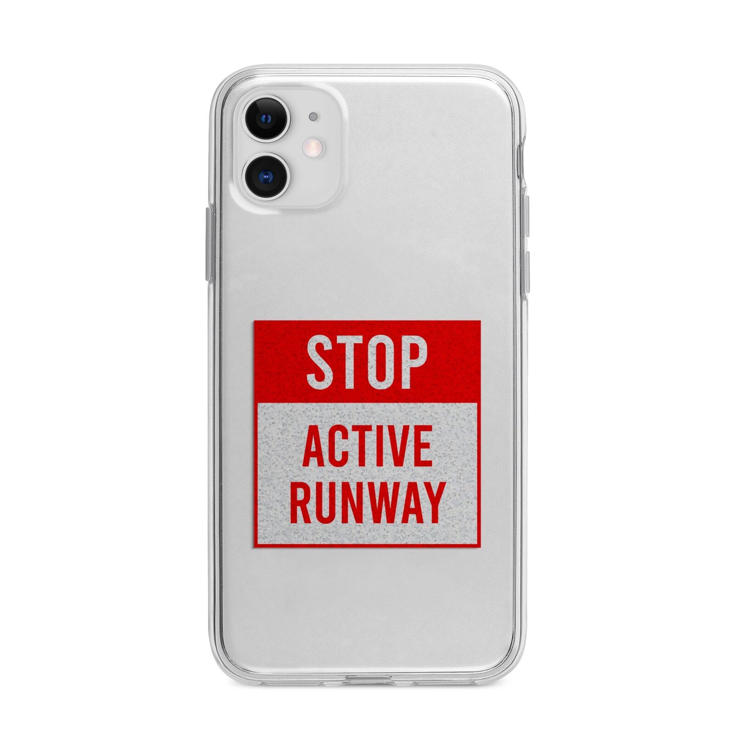 Stop Active Runway Apple iPhone 11 in White with Bumper Case
