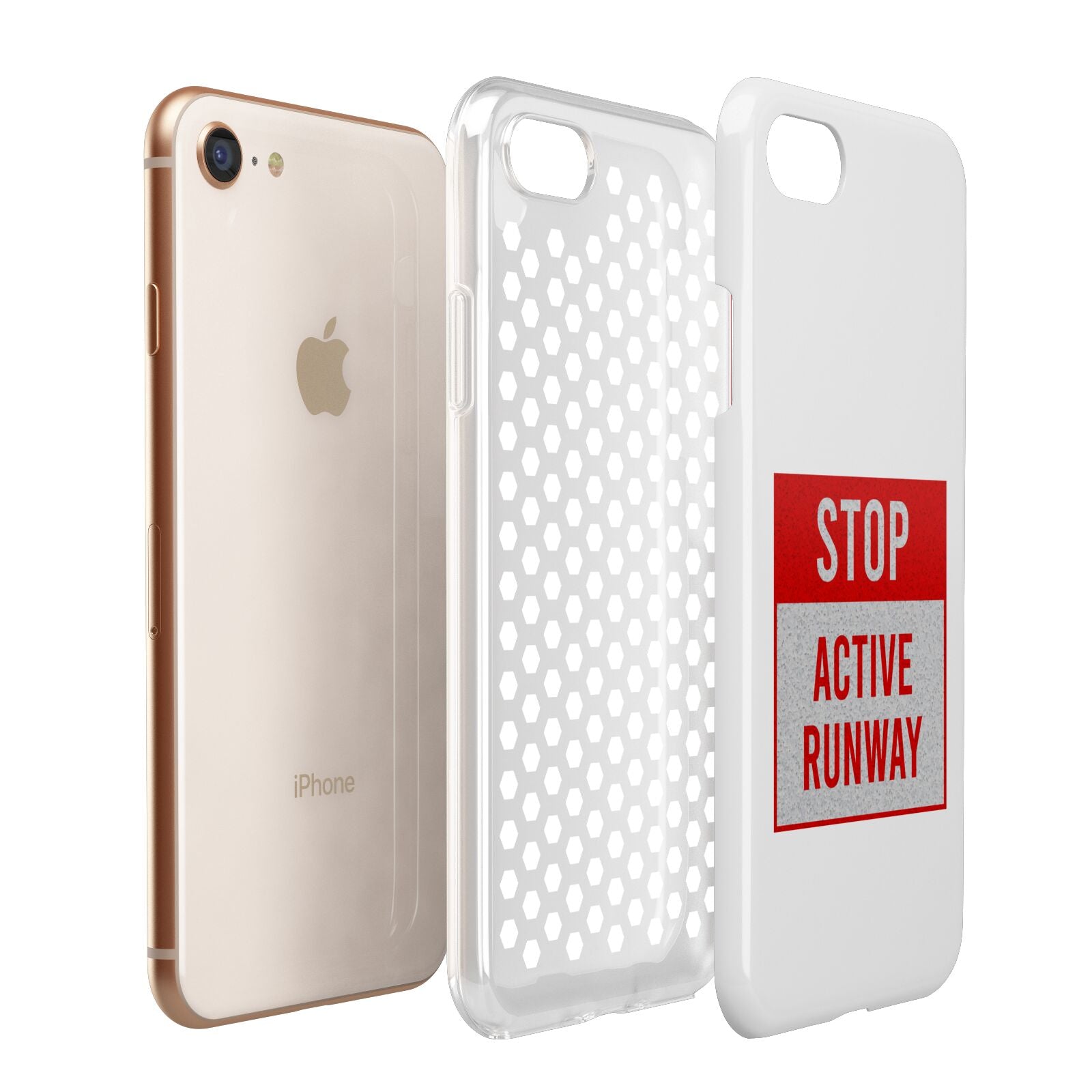 Stop Active Runway Apple iPhone 7 8 3D Tough Case Expanded View