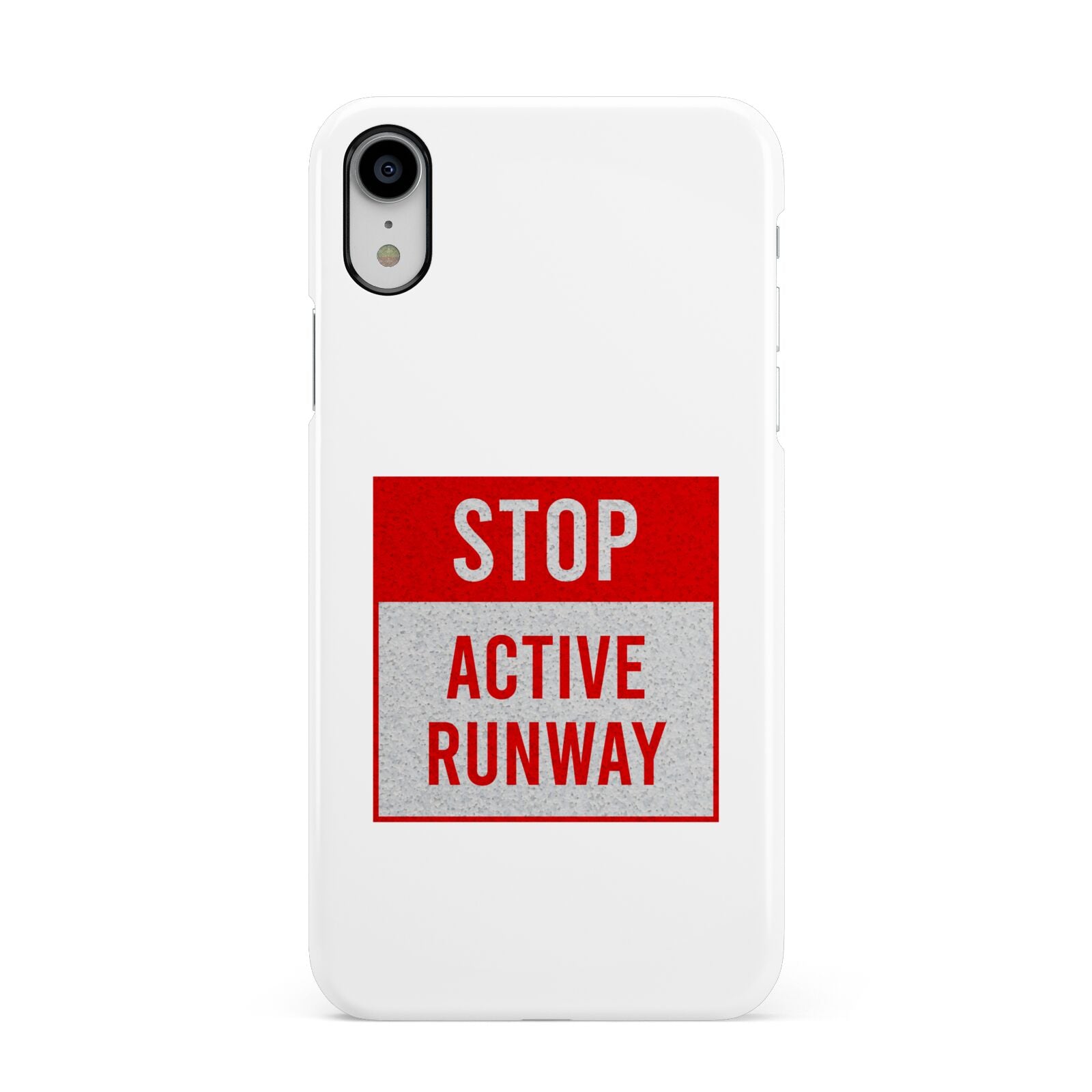 Stop Active Runway Apple iPhone XR White 3D Snap Case