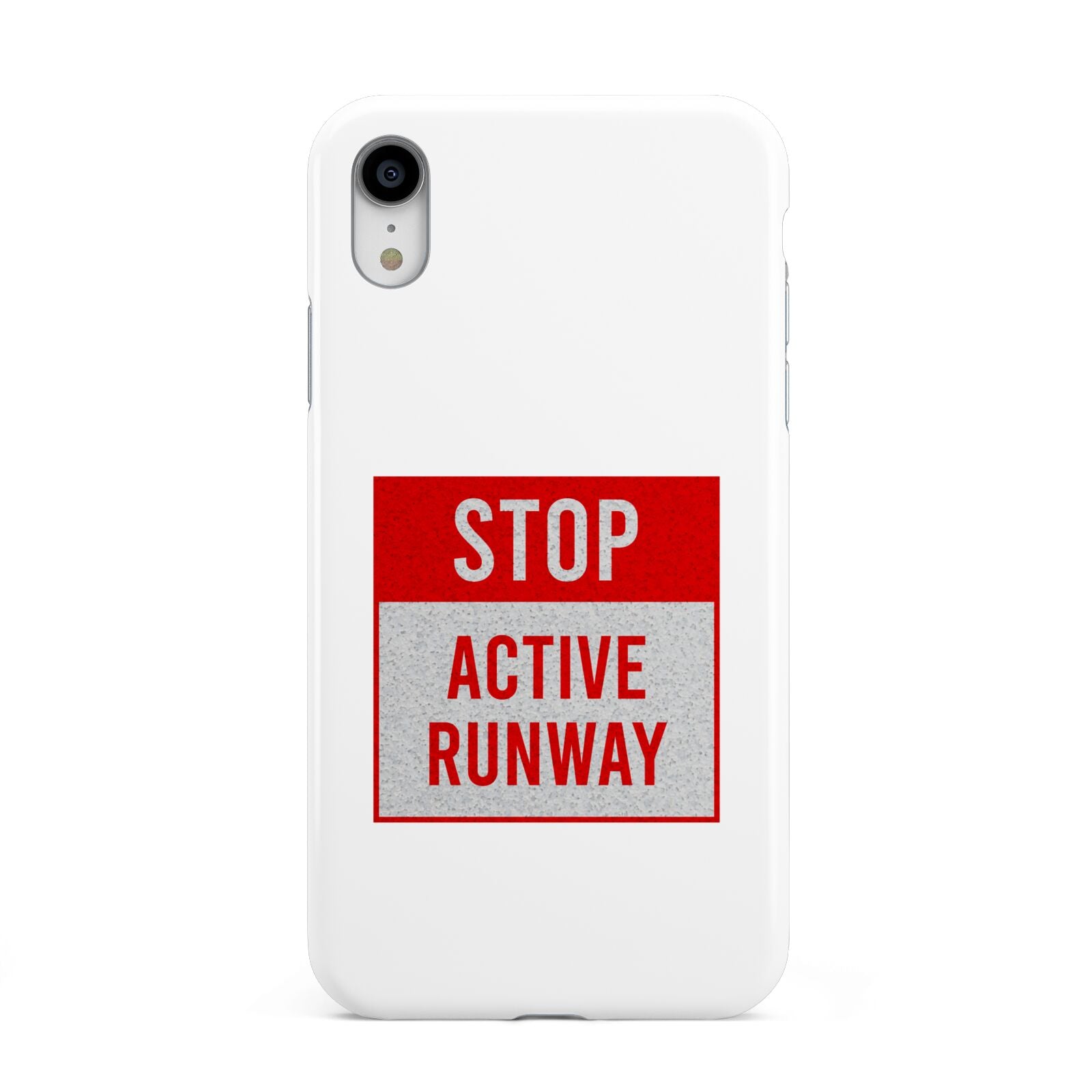 Stop Active Runway Apple iPhone XR White 3D Tough Case