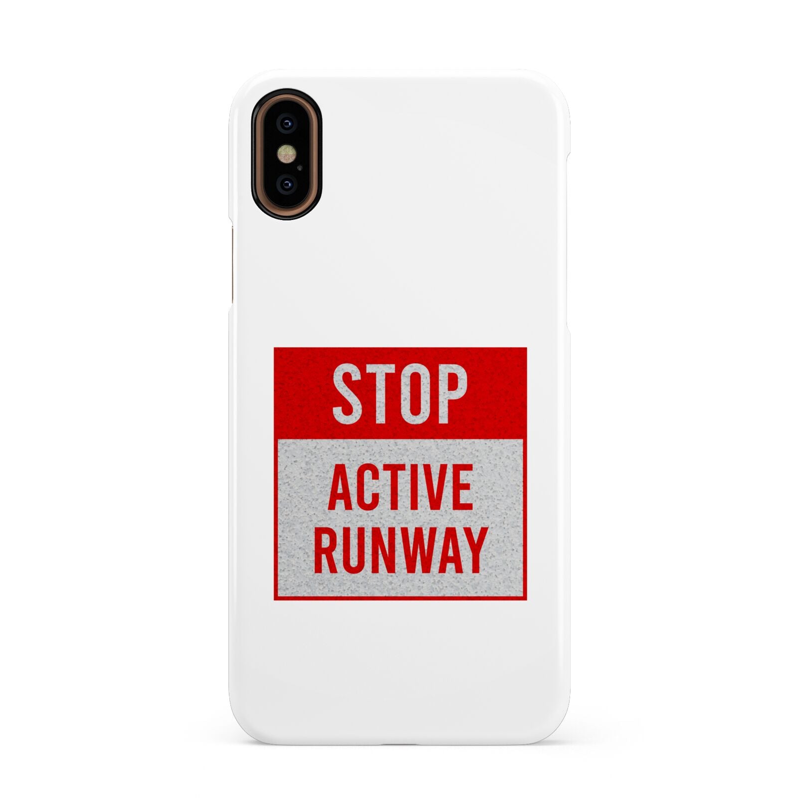 Stop Active Runway Apple iPhone XS 3D Snap Case