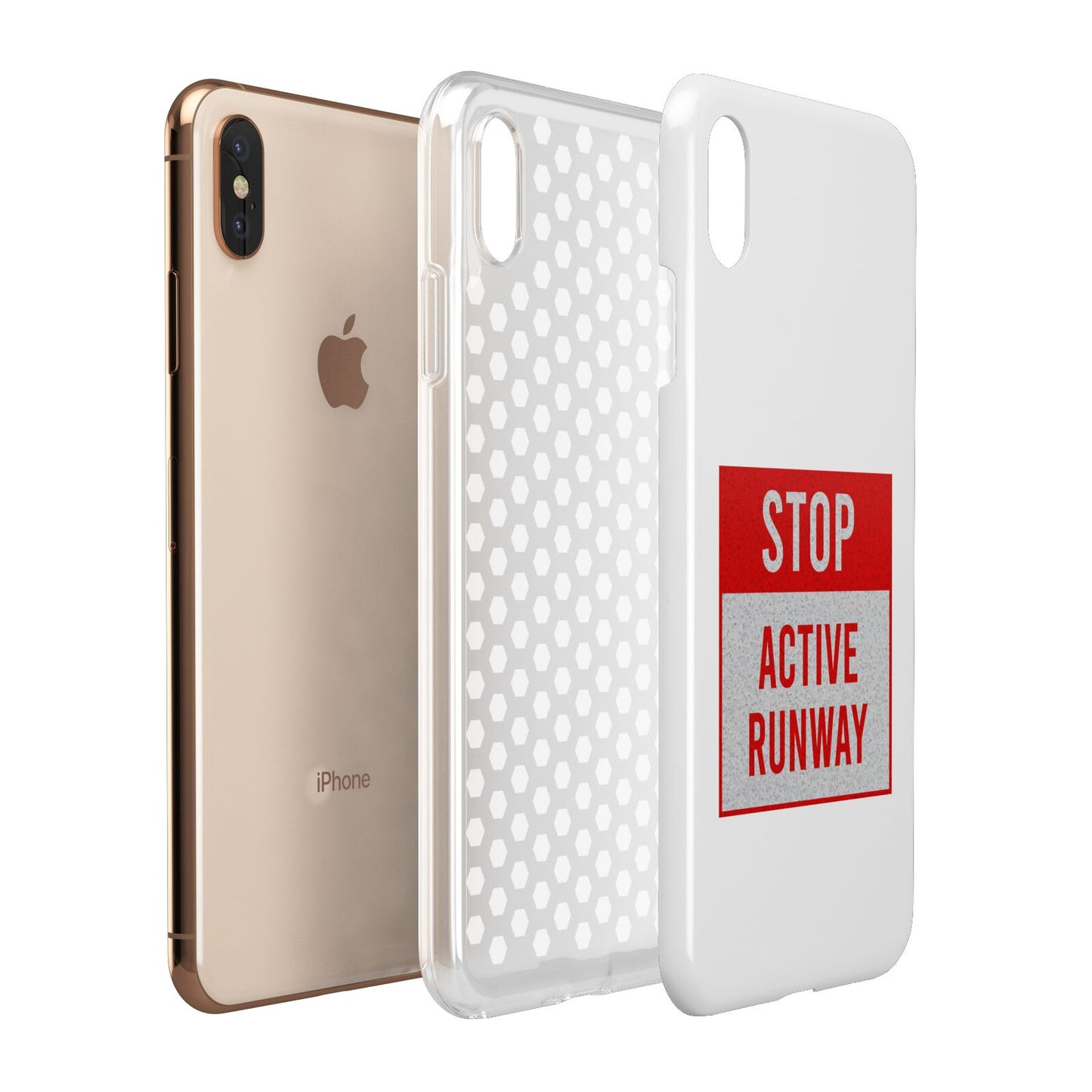 Stop Active Runway Apple iPhone Xs Max 3D Tough Case Expanded View