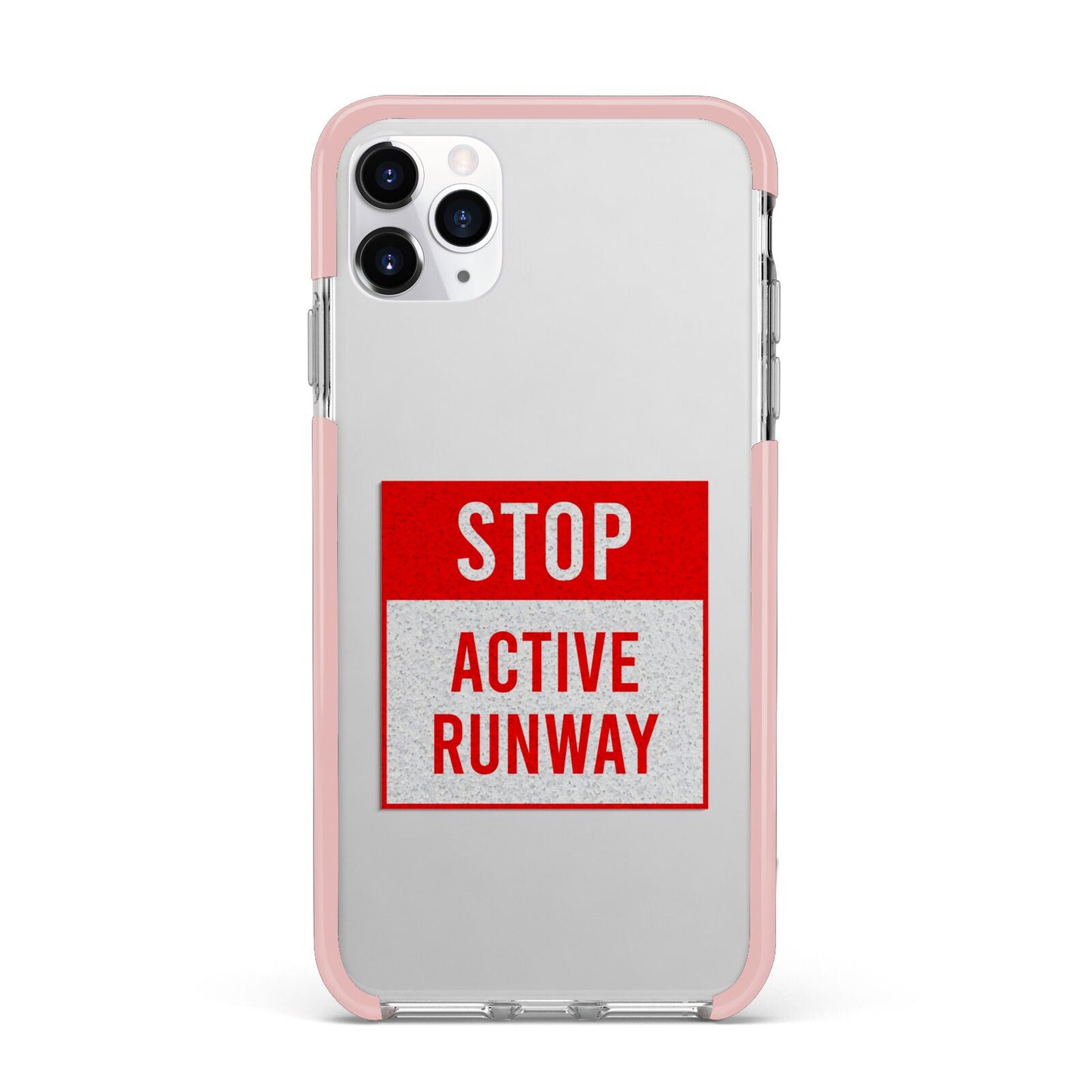 Stop Active Runway iPhone 11 Pro Max Impact Pink Edge Case