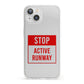 Stop Active Runway iPhone 13 Clear Bumper Case