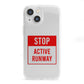 Stop Active Runway iPhone 13 Mini Clear Bumper Case