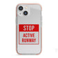 Stop Active Runway iPhone 13 Mini TPU Impact Case with Pink Edges