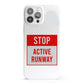 Stop Active Runway iPhone 13 Pro Max Full Wrap 3D Snap Case
