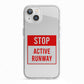 Stop Active Runway iPhone 13 TPU Impact Case with White Edges