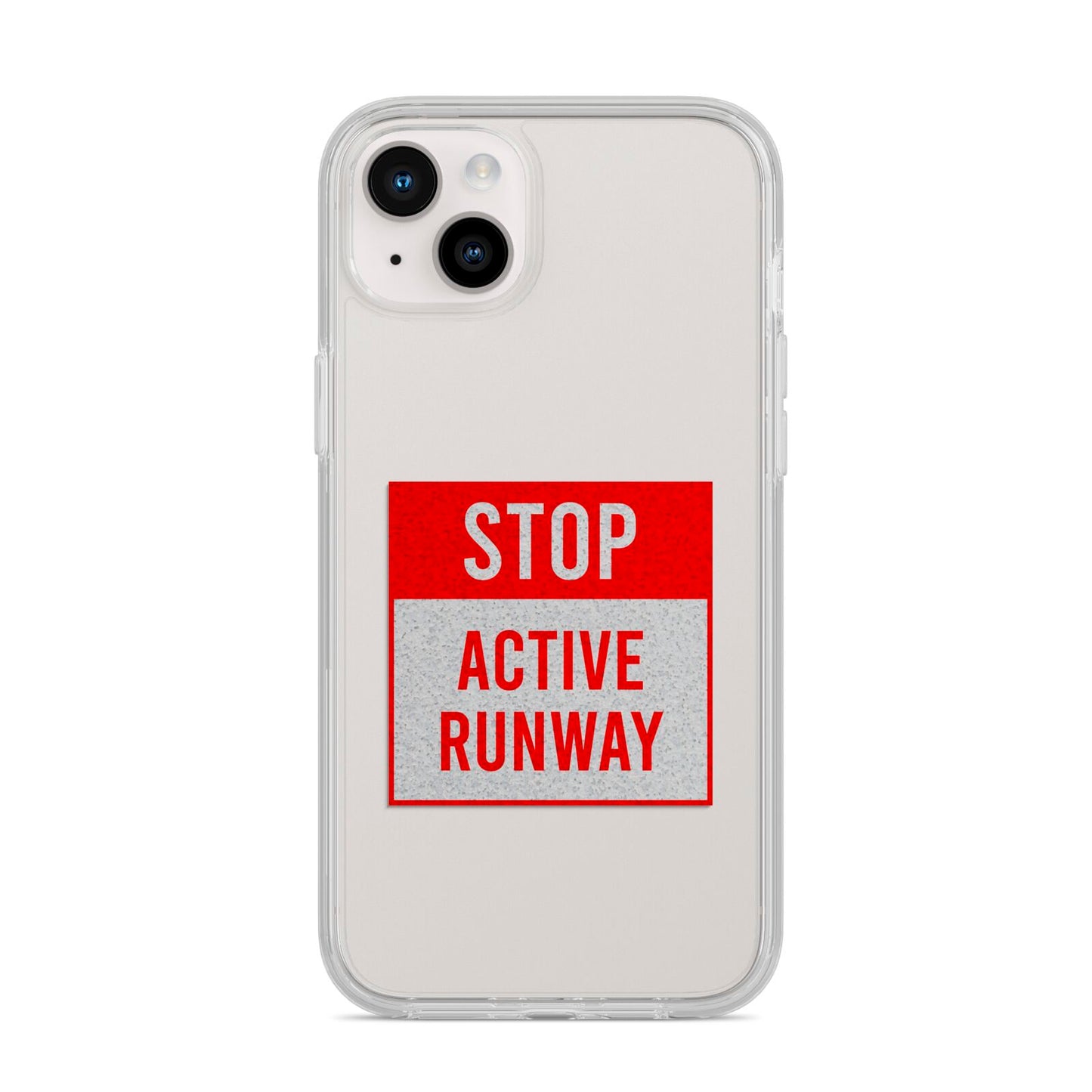 Stop Active Runway iPhone 14 Plus Clear Tough Case Starlight
