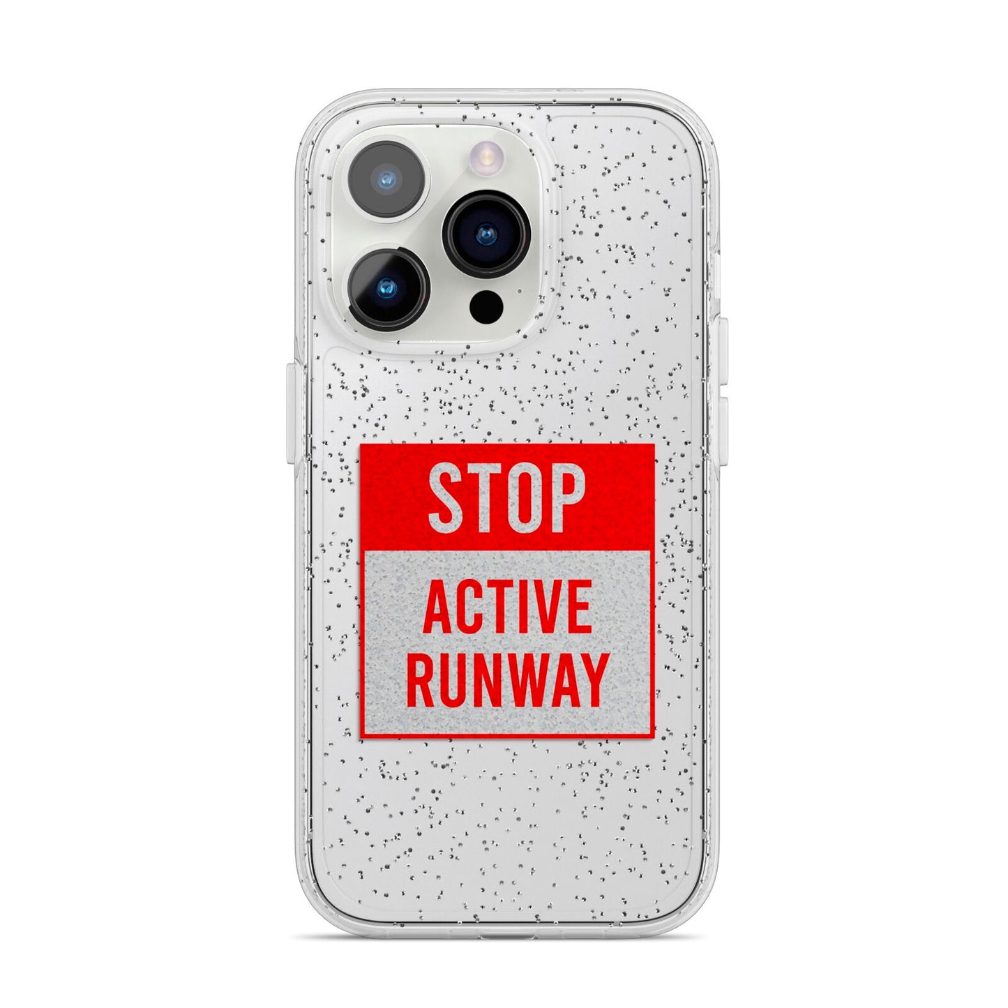 Stop Active Runway iPhone 14 Pro Glitter Tough Case Silver