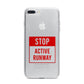 Stop Active Runway iPhone 7 Plus Bumper Case on Silver iPhone
