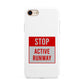 Stop Active Runway iPhone 8 3D Tough Case on Gold Phone