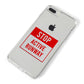 Stop Active Runway iPhone 8 Plus Bumper Case on Silver iPhone Alternative Image