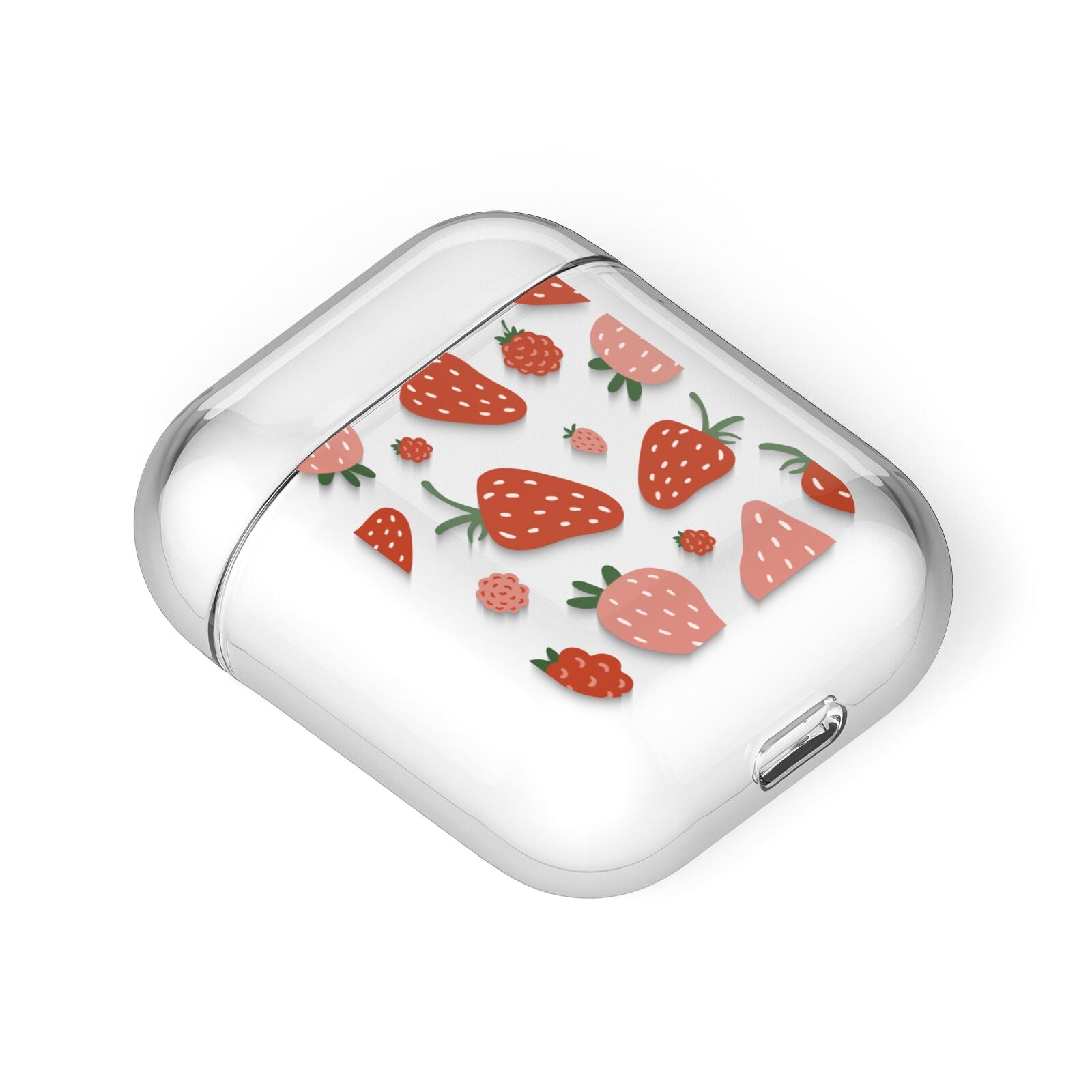 Strawberry AirPods Case Laid Flat