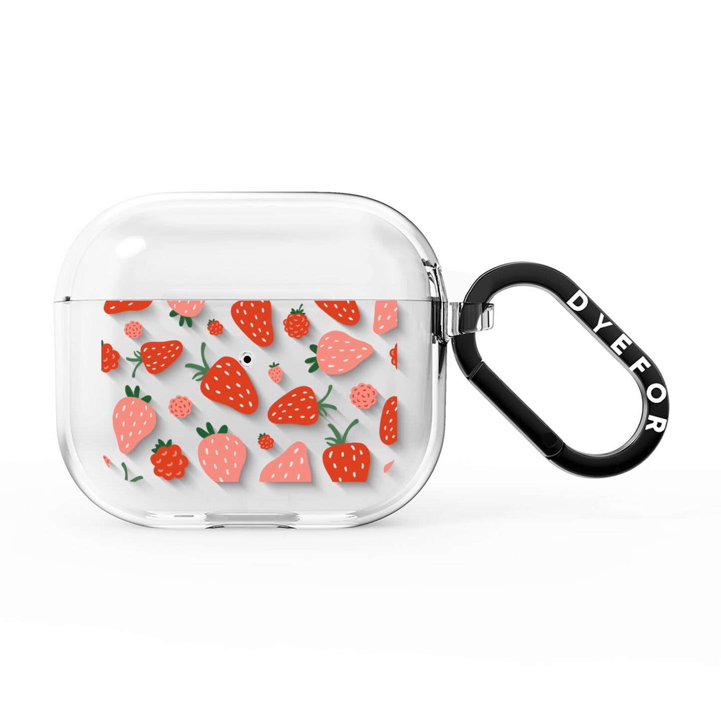 Strawberry AirPods Clear Case 3rd Gen
