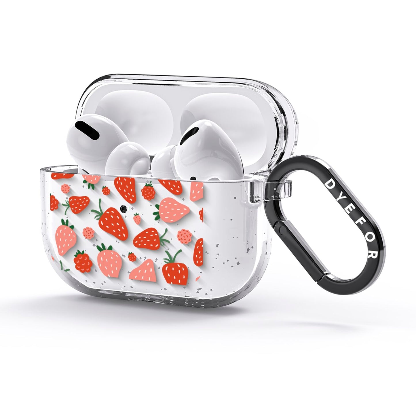Strawberry AirPods Glitter Case 3rd Gen Side Image