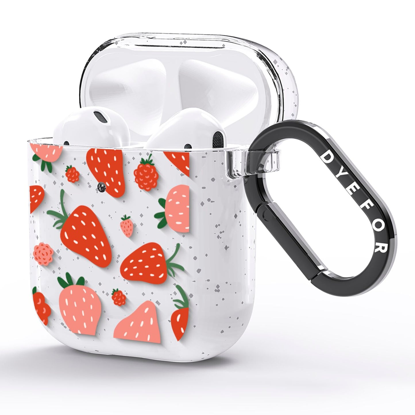 Strawberry AirPods Glitter Case Side Image