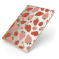 Strawberry Apple iPad Case on Gold iPad Side View