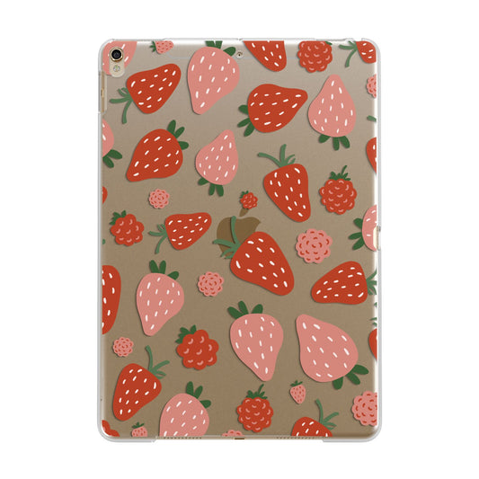 Strawberry Apple iPad Gold Case